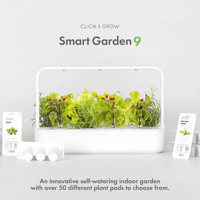 Smart Garden 9 PRO - White (App-controlled) Smart Garden Smart Garden 9 PRO - White (App-controlled) Smart Garden 9 PRO - White (App-controlled) Click & Grow