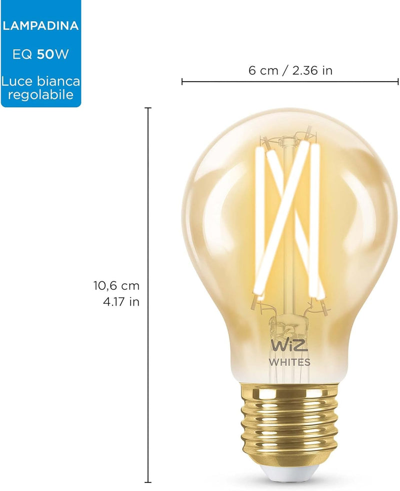 Edison Screw Smart Connected WiFi Amber Light Bulb light Edison Screw Smart Connected WiFi Amber Light Bulb Edison Screw Smart Connected WiFi Amber Light Bulb Philips Wiz