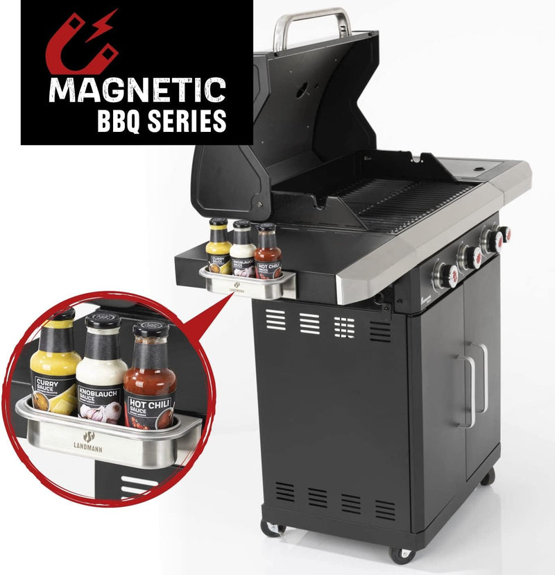 BBQ Attachment -  Magnetic Sauce Holder Outdoor Barbque BBQ Attachment -  Magnetic Sauce Holder BBQ Attachment -  Magnetic Sauce Holder Landmann