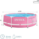 Pink Metal Frame Pool Kids Pool Pink Metal Frame Pool Pink Metal Frame Pool Intex