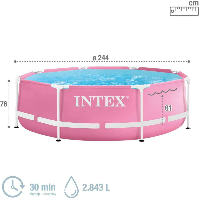 Pink Metal Frame Pool Kids Pool Pink Metal Frame Pool Pink Metal Frame Pool Intex