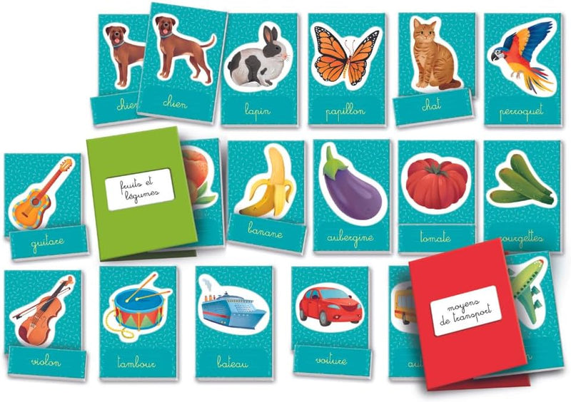 Words in Montessori Images | Includes 40 Cards, 20 Labels, 4 Sleeves - FR Fun Toys Words in Montessori Images | Includes 40 Cards, 20 Labels, 4 Sleeves - FR Words in Montessori Images | Includes 40 Cards, 20 Labels, 4 Sleeves - FR CLEMENTONI