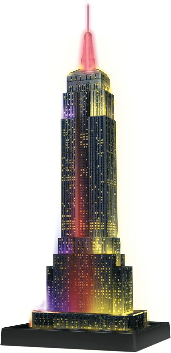 216 Pieces 3D Puzzle, Empire State Glows in the Dark puzzle Kids 216 Pieces 3D Puzzle, Empire State Glows in the Dark 216 Pieces 3D Puzzle, Empire State Glows in the Dark Ravensburger