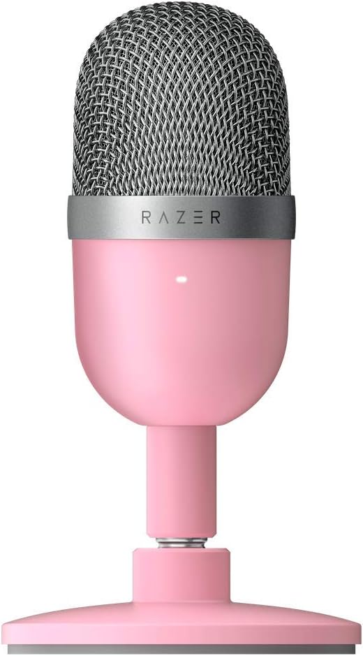 Seiren V3 Mini - Quartz Ultra-Compact USB Microphone with Tap-to-Mute Gaming Seiren V3 Mini - Quartz Ultra-Compact USB Microphone with Tap-to-Mute Seiren V3 Mini - Quartz Ultra-Compact USB Microphone with Tap-to-Mute Razer