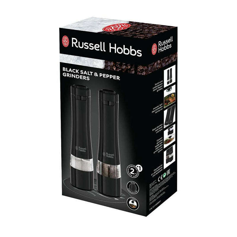 Electric Salt and Pepper Mill Set Salt&Pepper Electric Salt and Pepper Mill Set Electric Salt and Pepper Mill Set Russell Hobbs