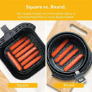 Air Fryer 2 - 5.5L Black & Stainless steel Air Fryers Air Fryer 2 - 5.5L Black & Stainless steel Air Fryer 2 - 5.5L Black & Stainless steel Nutricook