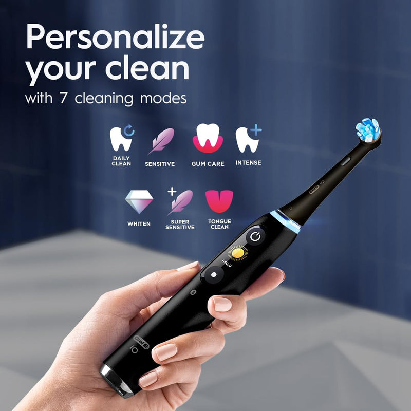 iO9 Rechargeable Electric Toothbrush, Black Onyx Dental Care iO9 Rechargeable Electric Toothbrush, Black Onyx iO9 Rechargeable Electric Toothbrush, Black Onyx Oral B