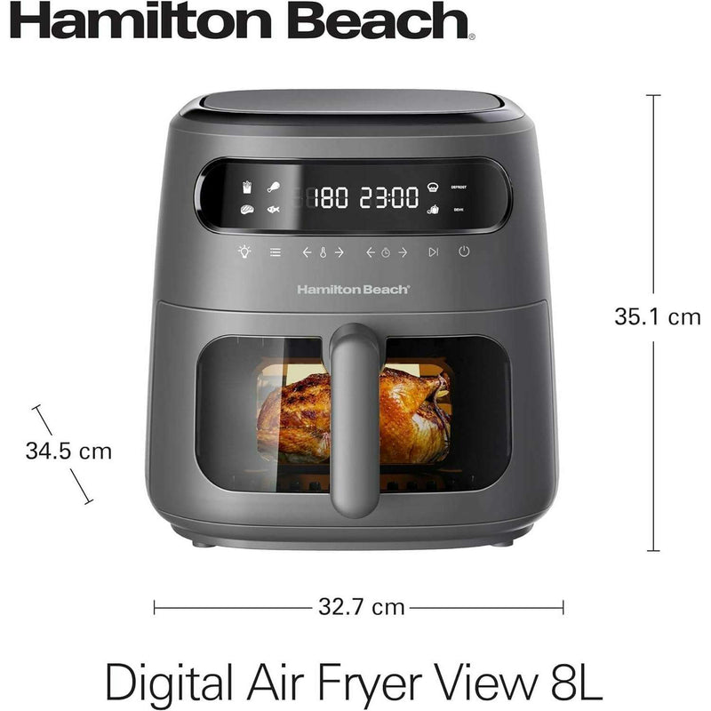 Digital Air Fryer View 8L, 1750W Air Fryers Digital Air Fryer View 8L, 1750W Digital Air Fryer View 8L, 1750W Hamilton Beach