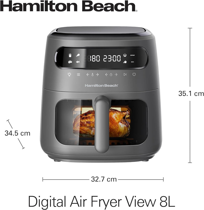 Digital Air Fryer View 8L, 1750W Air Fryers Digital Air Fryer View 8L, 1750W Digital Air Fryer View 8L, 1750W Hamilton Beach