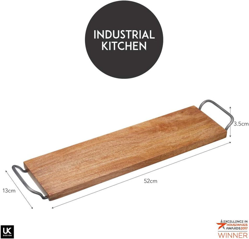 Industrial Kitchen Mango Wood Antipasti Tray with Metal Handles Serving Trays Industrial Kitchen Mango Wood Antipasti Tray with Metal Handles Industrial Kitchen Mango Wood Antipasti Tray with Metal Handles KitchenCraft