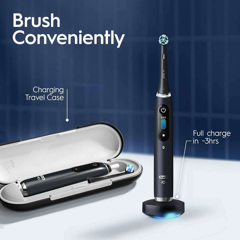 iO9 Rechargeable Electric Toothbrush, Black Onyx Dental Care iO9 Rechargeable Electric Toothbrush, Black Onyx iO9 Rechargeable Electric Toothbrush, Black Onyx Oral B