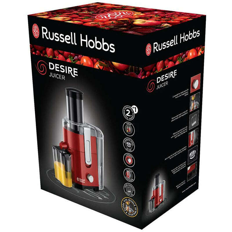 Juicer Desire, Red Juicer Juicer Desire, Red Juicer Desire, Red Russell Hobbs