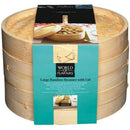 Oriental Large Two Tier Bamboo Steamer Food Steamers Oriental Large Two Tier Bamboo Steamer Oriental Large Two Tier Bamboo Steamer KitchenCraft
