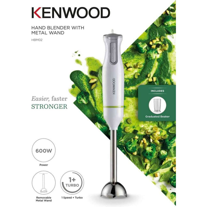 Hand Blender Metal Wand 600W Stick With Graduated Beaker Food Mixers & Blenders Hand Blender Metal Wand 600W Stick With Graduated Beaker Hand Blender Metal Wand 600W Stick With Graduated Beaker Kenwood