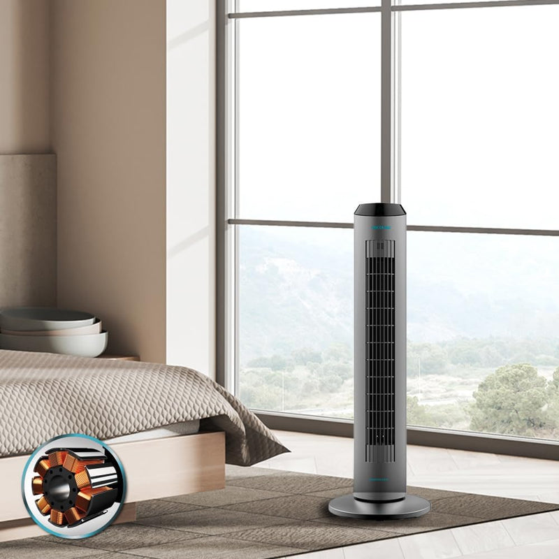 Energy Silence Skyline Ionic Digital Tower Fan with Remote Control and Timer Fan Energy Silence Skyline Ionic Digital Tower Fan with Remote Control and Timer Energy Silence Skyline Ionic Digital Tower Fan with Remote Control and Timer Cecotec