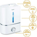 Humidifier With Ultrasonic Atomisation Humidifiers Humidifier With Ultrasonic Atomisation Humidifier With Ultrasonic Atomisation Beurer