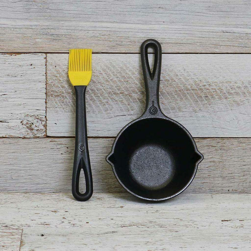 Cast Iron Melting Pot and Silicone Brush Cast Iron Cast Iron Melting Pot and Silicone Brush Cast Iron Melting Pot and Silicone Brush Lodge