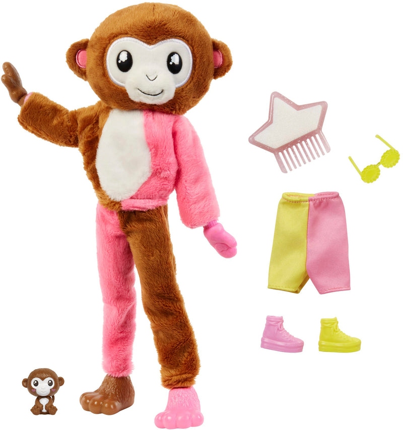 Cutie Reveal Jungle Series Fashion Doll with Monkey Plush Costume Barbie Cutie Reveal Jungle Series Fashion Doll with Monkey Plush Costume Cutie Reveal Jungle Series Fashion Doll with Monkey Plush Costume Barbie