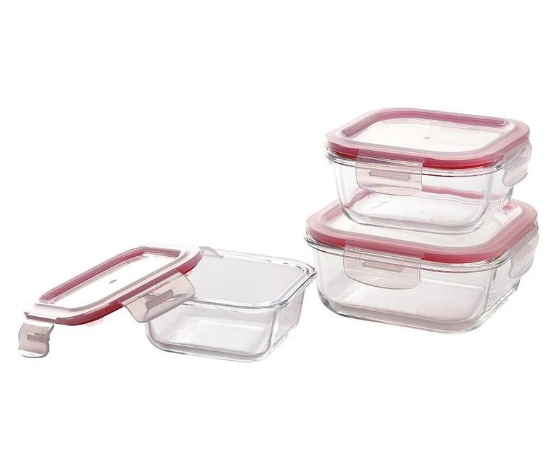 Glass Containers - Set of 3 Pieces Food containers Glass Containers - Set of 3 Pieces Glass Containers - Set of 3 Pieces Bergner