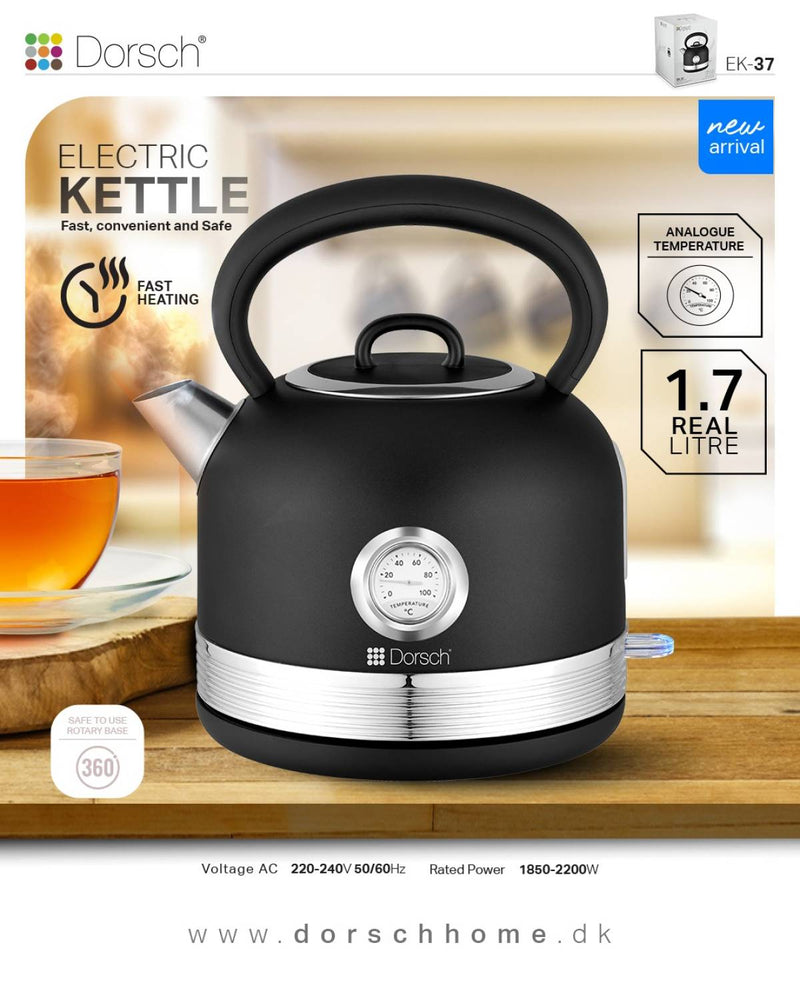 Electric Kettle - 1.7L Electric Kettles Electric Kettle - 1.7L Electric Kettle - 1.7L Dorsch