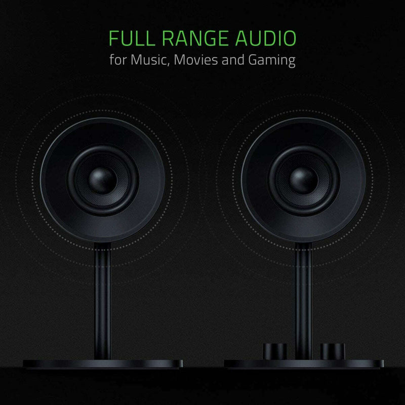 Nommo – Full Range 2.0 PC Gaming Speakers Gaming Nommo – Full Range 2.0 PC Gaming Speakers Nommo – Full Range 2.0 PC Gaming Speakers Razer