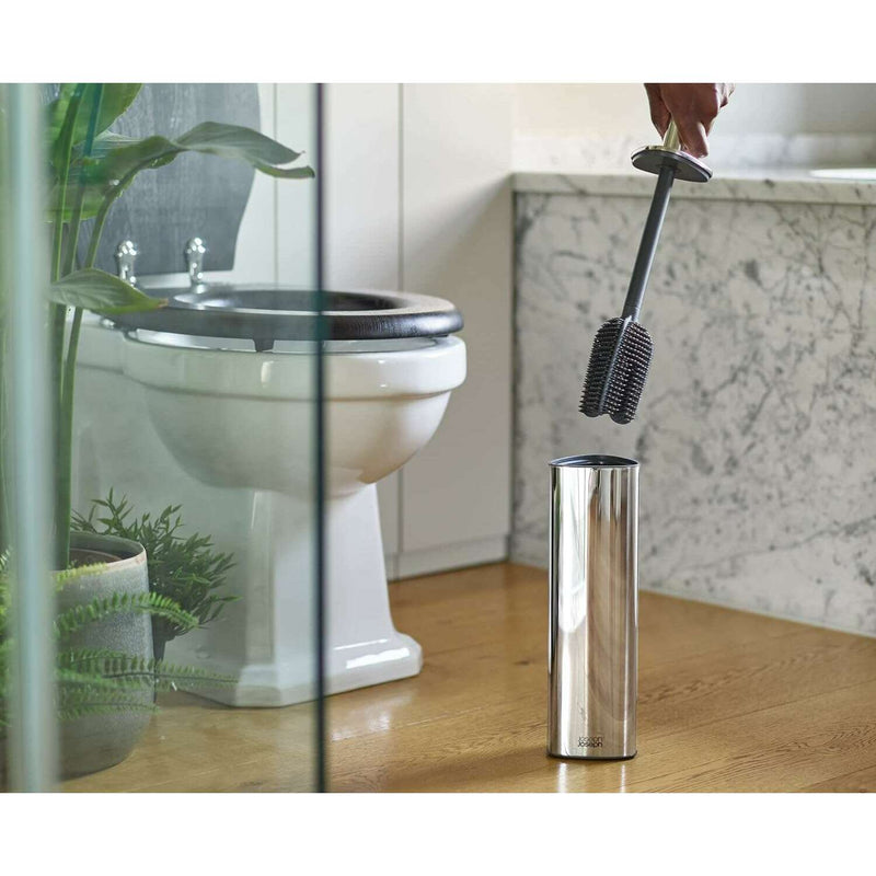 Flex™ 360 Luxe Toilet Brush- Stainless-Steel Finish Bathroom Accessories Flex™ 360 Luxe Toilet Brush- Stainless-Steel Finish Flex™ 360 Luxe Toilet Brush- Stainless-Steel Finish Joseph Joseph