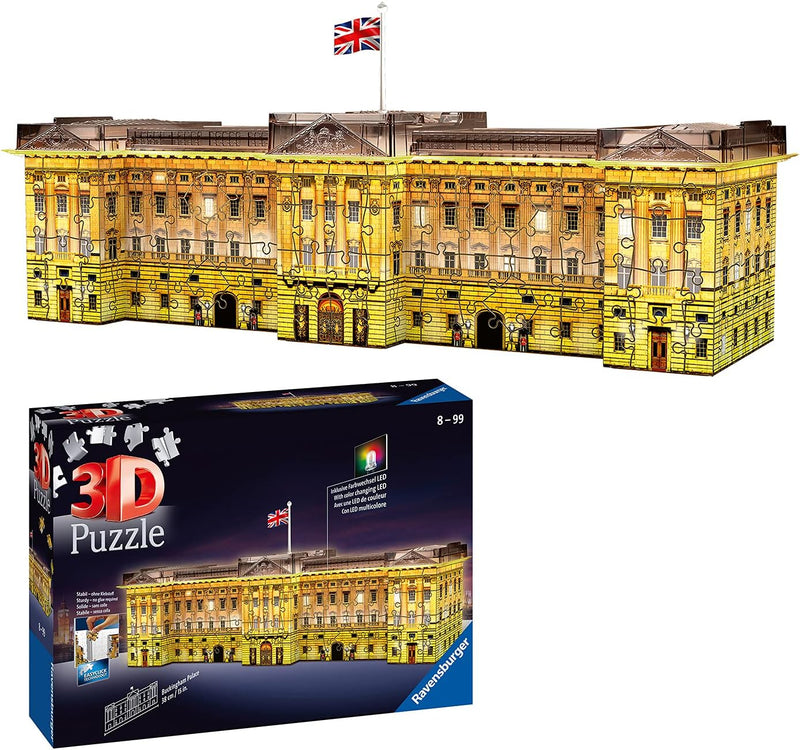 216 Pieces 3D Puzzle, Buckingham Palace Glows in the Dark puzzle Kids 216 Pieces 3D Puzzle, Buckingham Palace Glows in the Dark 216 Pieces 3D Puzzle, Buckingham Palace Glows in the Dark Ravensburger