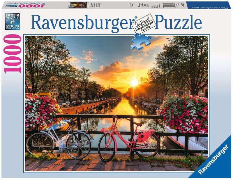 1000 Pieces Puzzle, Bicycles in Amsterdam puzzle 1000 Pieces Puzzle, Bicycles in Amsterdam 1000 Pieces Puzzle, Bicycles in Amsterdam Ravensburger