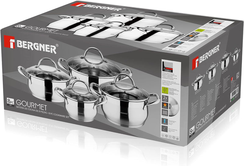 4 Pieces, Stainless Steel Cooking Set Cooking set 4 Pieces, Stainless Steel Cooking Set 4 Pieces, Stainless Steel Cooking Set Bergner