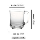 LYS Clear Mug  Set of 6 - 310ml Glass cups LYS Clear Mug  Set of 6 - 310ml LYS Clear Mug  Set of 6 - 310ml Duralex