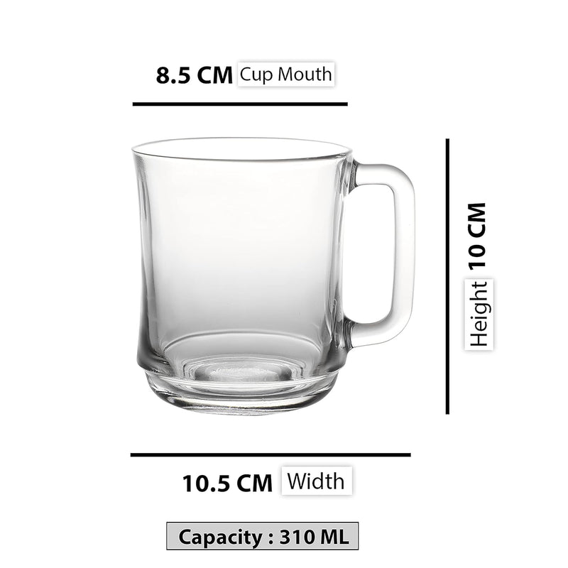 LYS Clear Mug  Set of 6 - 310ml Glass cups LYS Clear Mug  Set of 6 - 310ml LYS Clear Mug  Set of 6 - 310ml Duralex