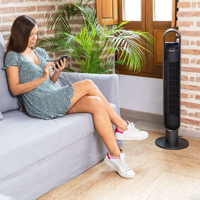 Tower Fan 9150, Ionic, Connected, 60W, Digital, Remote, Oscillation tower fan Tower Fan 9150, Ionic, Connected, 60W, Digital, Remote, Oscillation Tower Fan 9150, Ionic, Connected, 60W, Digital, Remote, Oscillation Cecotec