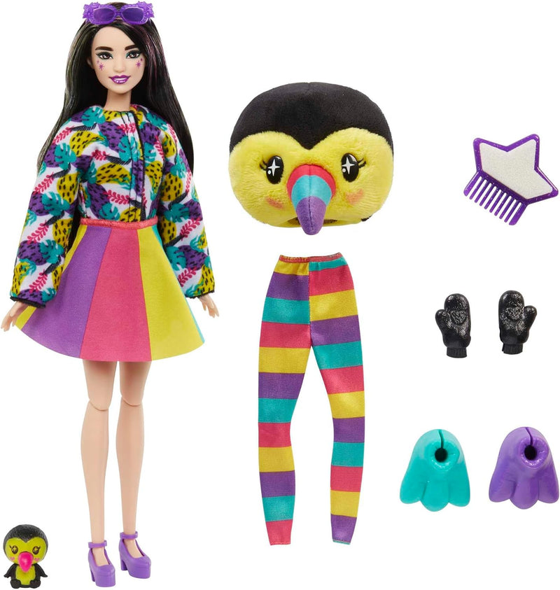 Cutie Reveal Jungle Series Fashion Doll with Toucan Plush Costume Barbie Cutie Reveal Jungle Series Fashion Doll with Toucan Plush Costume Cutie Reveal Jungle Series Fashion Doll with Toucan Plush Costume Barbie