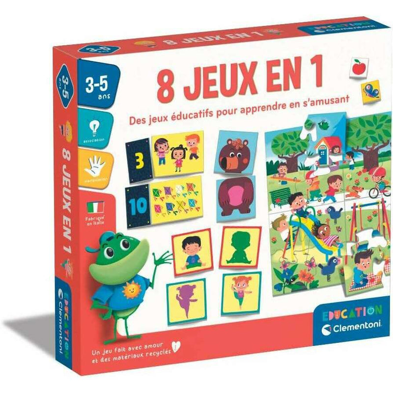 Educational, 8 Games in 1 - FR Fun Toys Educational, 8 Games in 1 - FR Educational, 8 Games in 1 - FR CLEMENTONI