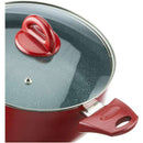 The German Outlet, Tognana, Matt Red Hermes- Cooking Set- 8 Pieces