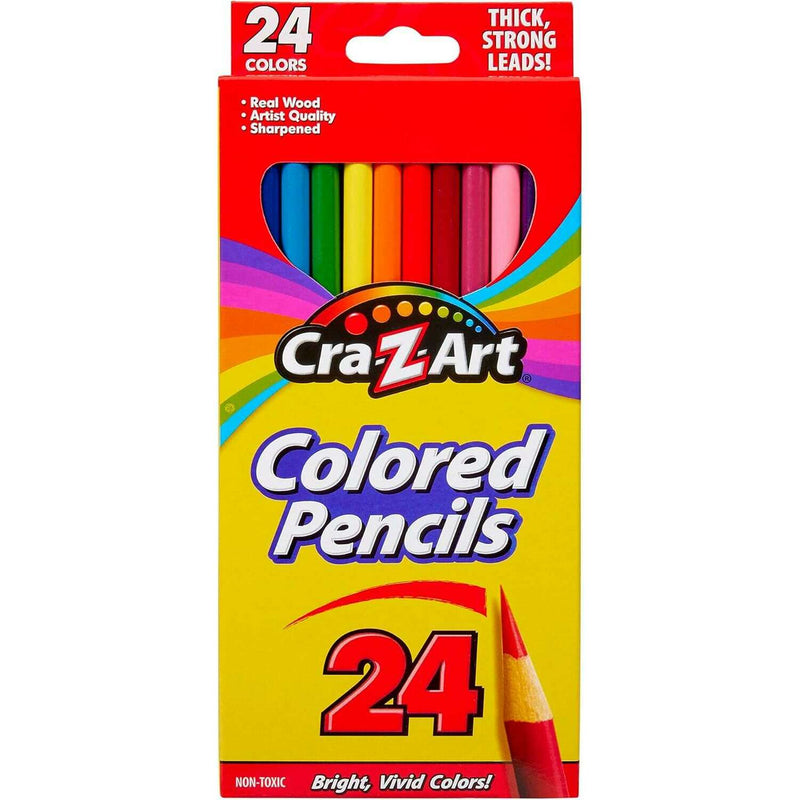 Pre-Sharpened Colored Pencils - 24 Art & Crafts Pre-Sharpened Colored Pencils - 24 Pre-Sharpened Colored Pencils - 24 crazart