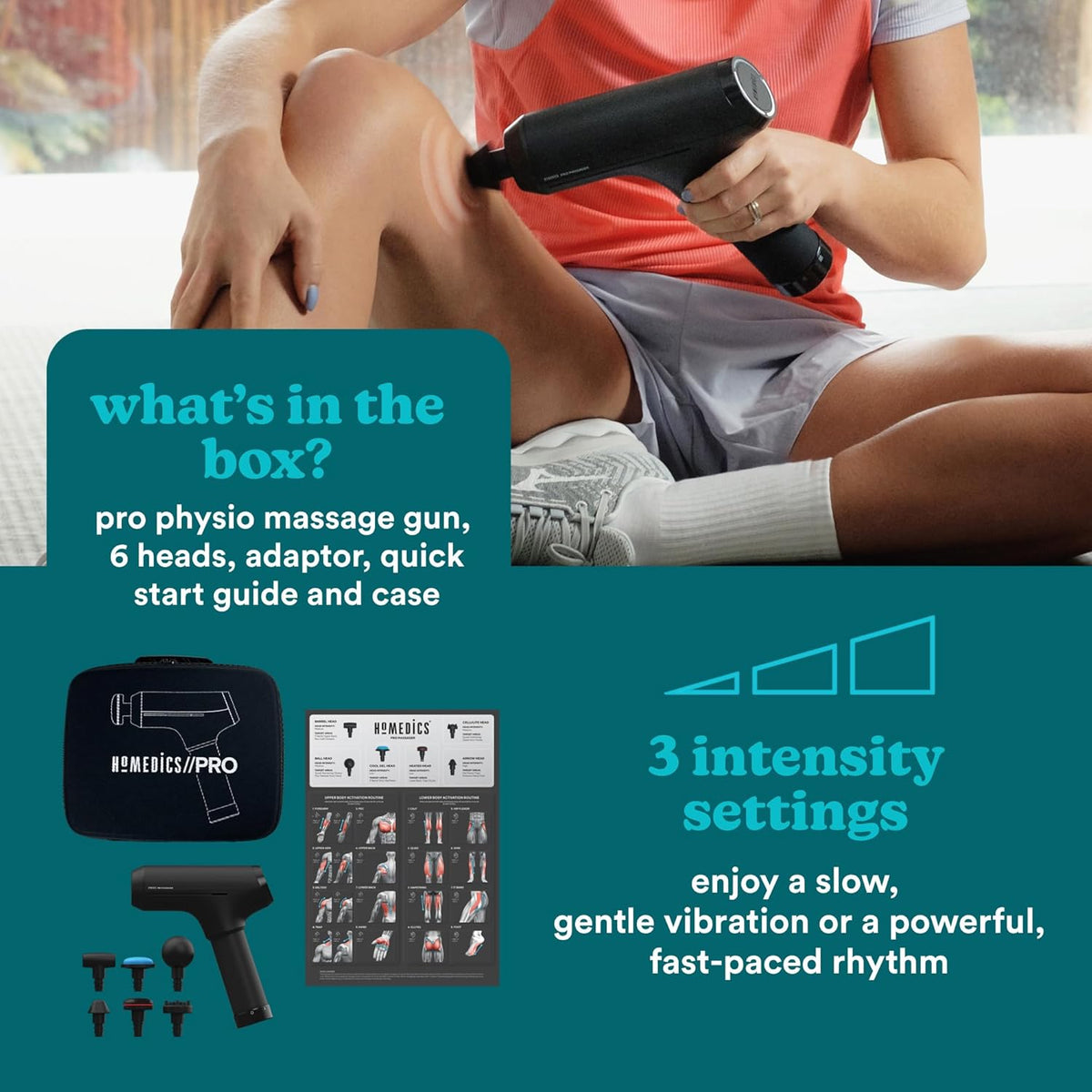 homedics portable full body vibration massage gun HoMedics Percussion Action Plus Hand-held Massager with Heat