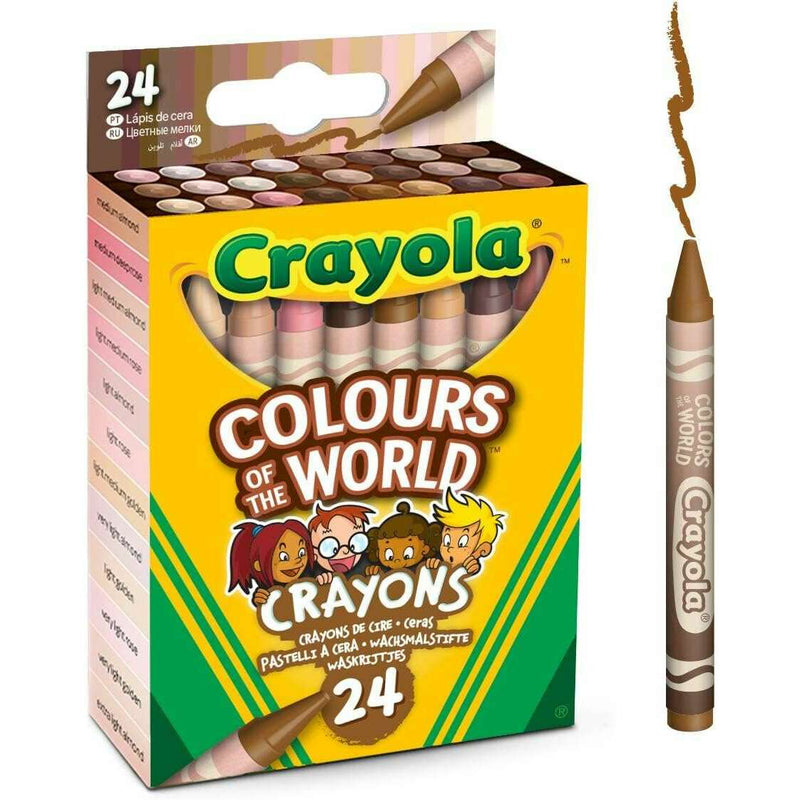 Colours of the World Crayons - Pack of 24 Art & Crafts Colours of the World Crayons - Pack of 24 Colours of the World Crayons - Pack of 24 Crayola