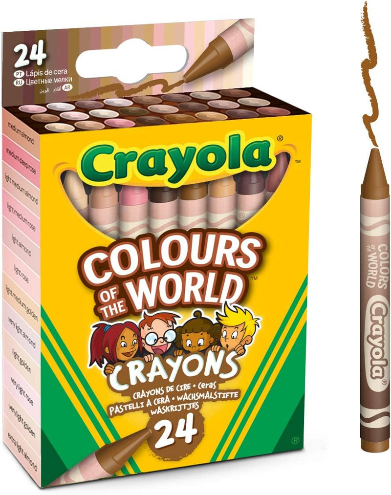 Colours of the World Crayons - Pack of 24 Art & Crafts Colours of the World Crayons - Pack of 24 Colours of the World Crayons - Pack of 24 Crayola