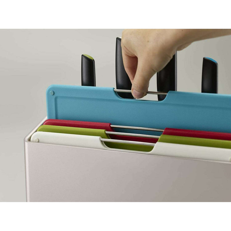 Folio Plus, 8-Piece Colour Coded Knife & Chopping Board Set Cutting Board Folio Plus, 8-Piece Colour Coded Knife & Chopping Board Set Folio Plus, 8-Piece Colour Coded Knife & Chopping Board Set Joseph Joseph
