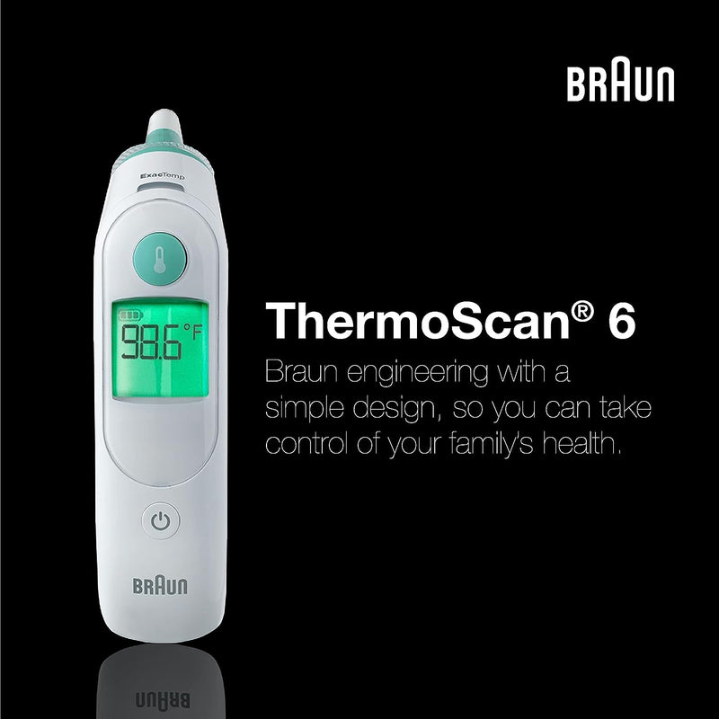 ThermoScan 6-   Digital Ear Thermometer for Adults, Babies, and Kids thermometer ThermoScan 6-   Digital Ear Thermometer for Adults, Babies, and Kids ThermoScan 6-   Digital Ear Thermometer for Adults, Babies, and Kids Braun