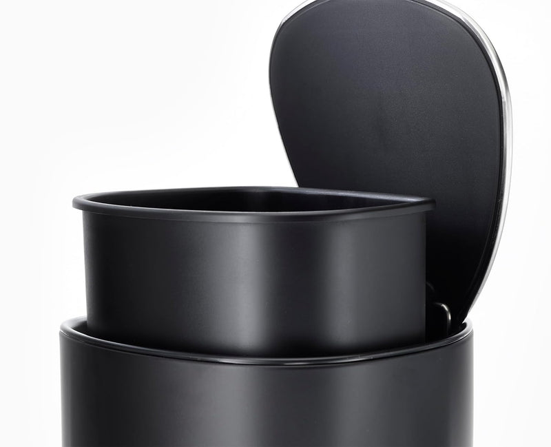 EasyStore™ 5L Matt Black Pedal Bin Bathroom Accessories EasyStore™ 5L Matt Black Pedal Bin EasyStore™ 5L Matt Black Pedal Bin Joseph Joseph