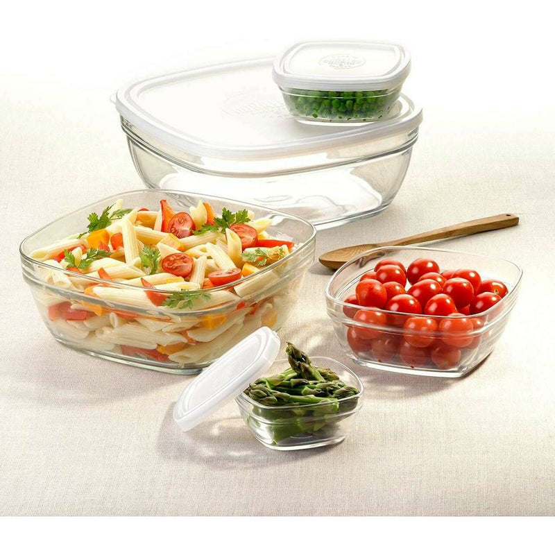 Glass Food Container, Pack of 5 Outlet Glass Food Container, Pack of 5 Glass Food Container, Pack of 5 Duralex