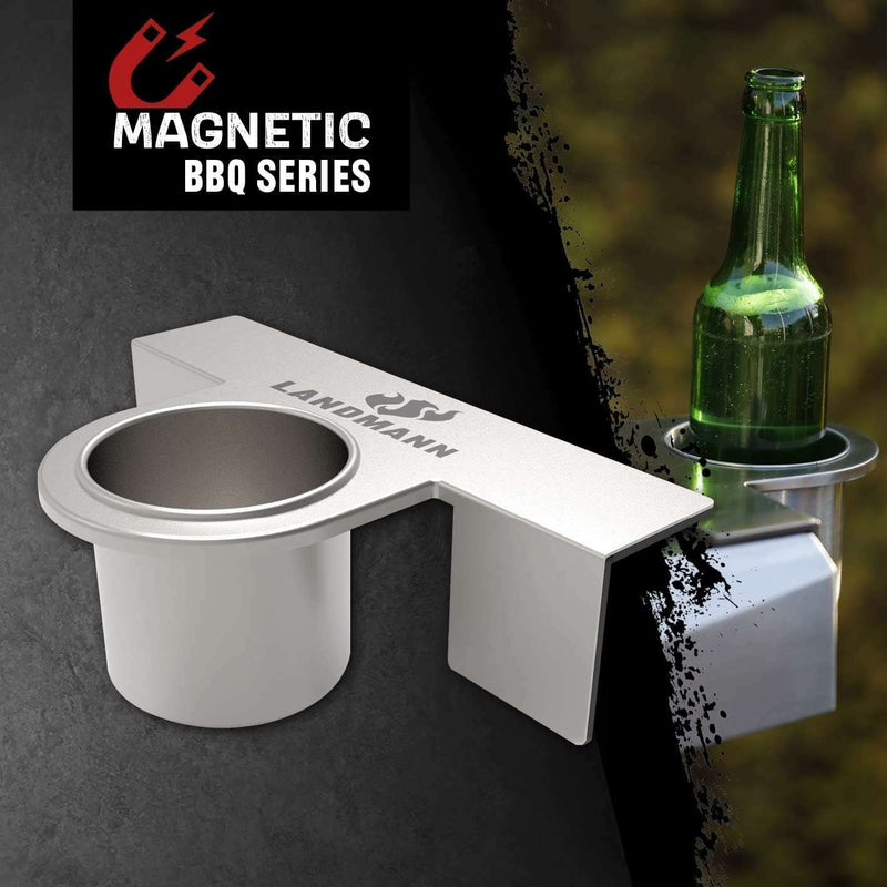 BBQ Attachment -  Magnetic Bottle Holder Outdoor Barbque BBQ Attachment -  Magnetic Bottle Holder BBQ Attachment -  Magnetic Bottle Holder Landmann