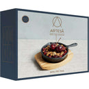 Artesà  Cast Iron Mini Fry Pan with Board Cast Iron Artesà  Cast Iron Mini Fry Pan with Board Artesà  Cast Iron Mini Fry Pan with Board KitchenCraft