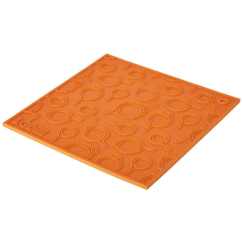 18cm Square Silicone Trivet With Skillet Pattern Cast Iron 18cm Square Silicone Trivet With Skillet Pattern 18cm Square Silicone Trivet With Skillet Pattern Lodge