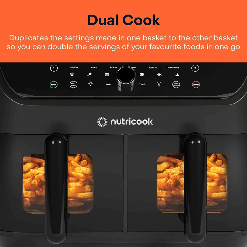 Air Fryer Duo2Vision With Clear Window, 8.5L Air Fryers Air Fryer Duo2Vision With Clear Window, 8.5L Air Fryer Duo2Vision With Clear Window, 8.5L Nutricook