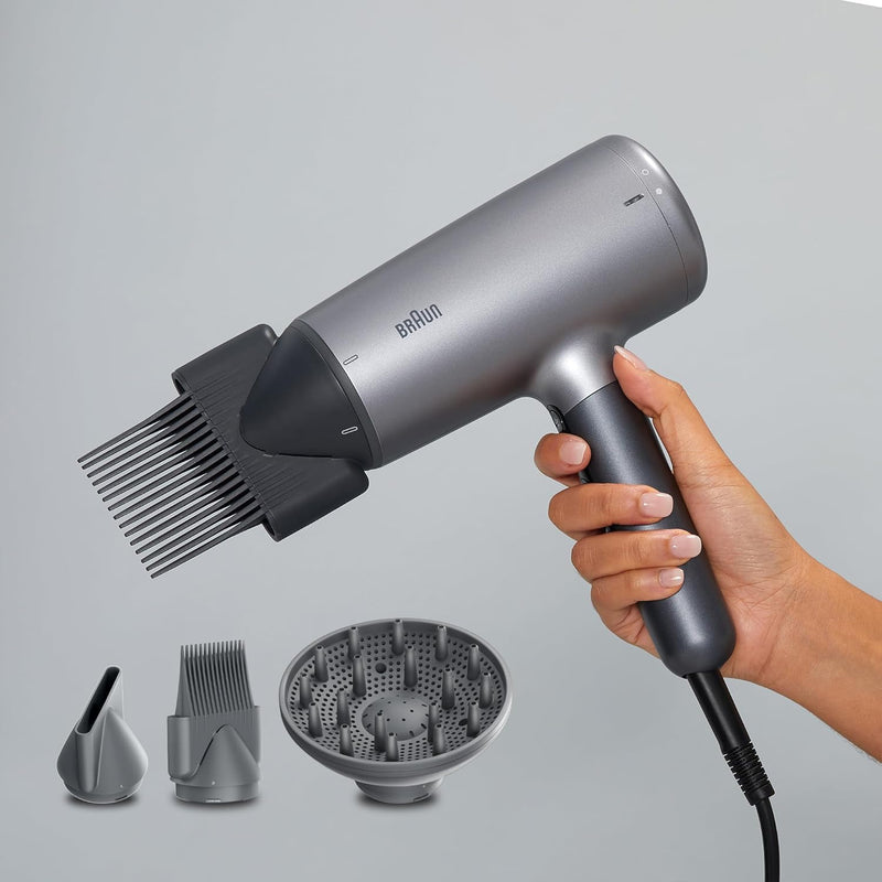 HD4.3 Hair Dryer, 2200W / Grey AIR DRYER 2200W GREY Hair Dryers HD4.3 Hair Dryer, 2200W / Grey AIR DRYER 2200W GREY HD4.3 Hair Dryer, 2200W / Grey AIR DRYER 2200W GREY Braun