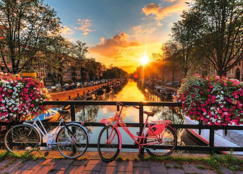 1000 Pieces Puzzle, Bicycles in Amsterdam puzzle 1000 Pieces Puzzle, Bicycles in Amsterdam 1000 Pieces Puzzle, Bicycles in Amsterdam Ravensburger