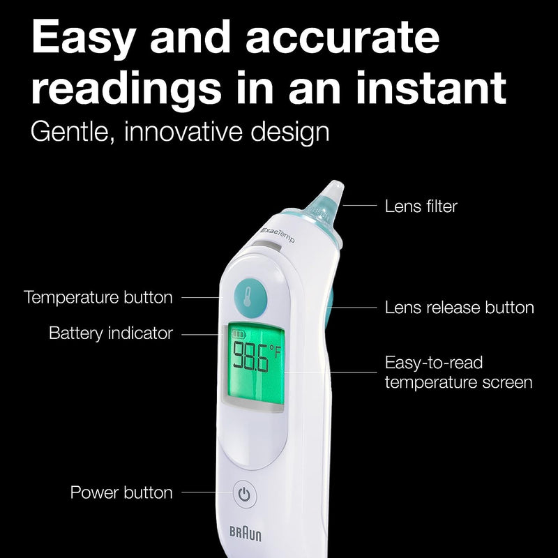 ThermoScan 6-   Digital Ear Thermometer for Adults, Babies, and Kids thermometer ThermoScan 6-   Digital Ear Thermometer for Adults, Babies, and Kids ThermoScan 6-   Digital Ear Thermometer for Adults, Babies, and Kids Braun